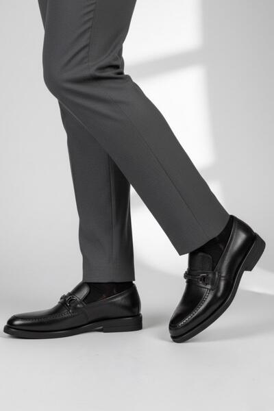 Benart Genuine Leather Lightweight Eva Sole Laceless Casual Classic Men's Shoes