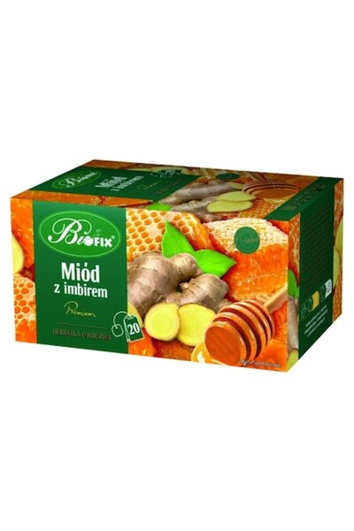 Bifix Ceai Premium de Miere - Ghimbir (pliculețe de ceai), Fără Zahăr, 40g