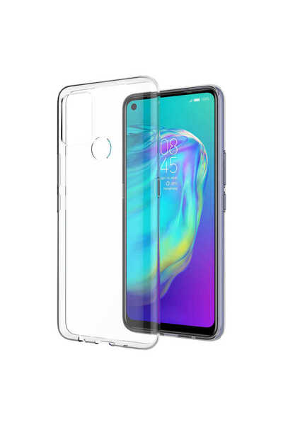 zore Tecno Pova Case Senk Super Silicone Cover - Colorless