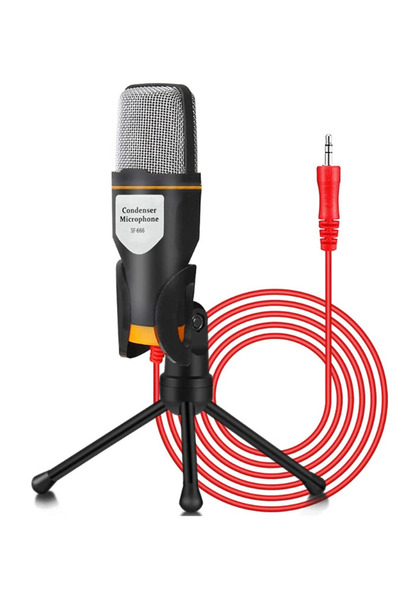 MOHAMED Microfon Profesional SF666 pentru Inregistrare Vocala Si Karaoke Negru