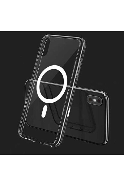 zore iPhone Xr 6.1 Case Senk Tacsafe Wireless Cover - Colorless