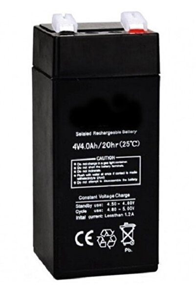 OLEG Acumulator Reincarcabil MX941 Plumb Acid 4V 4Ah pentru Cantar Electronic de 350kg