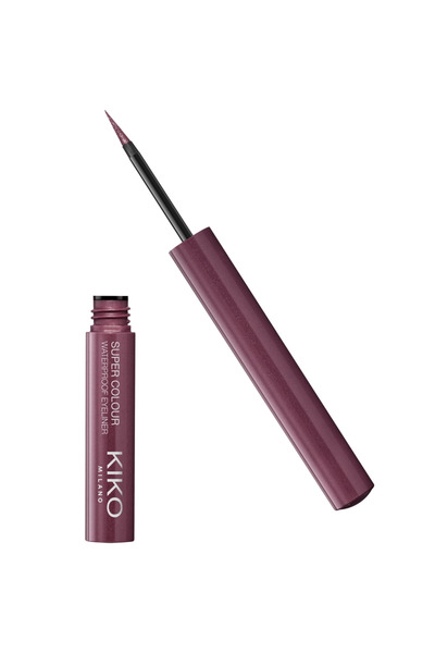 Kiko Tus lichid Super Colour Waterproof Eyeliner, 07 Burgundy, 1.7 ml
