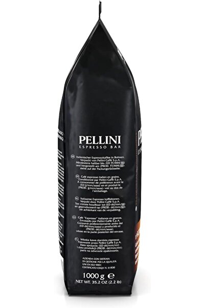 PELLİNİ حبوب قهوة إسبريسو بار كاملة - كريموسو، 1 كجم