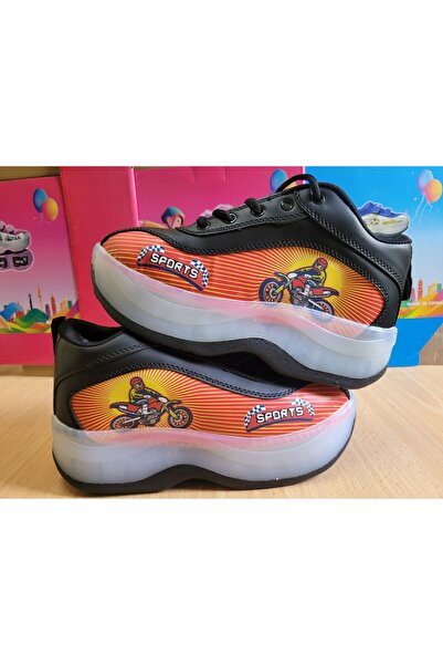 My modern game Professional sports shoes for children, adjustable four-wheel skates, black color, available in various sizes.