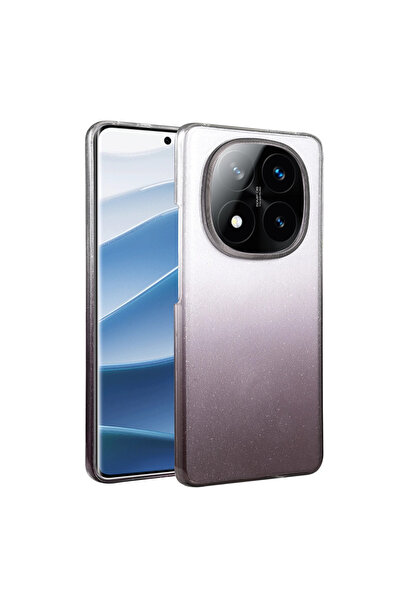 Marsilyan غطاء لامع لهاتف ريدمي نوت 14 برو 5 جي - أسود