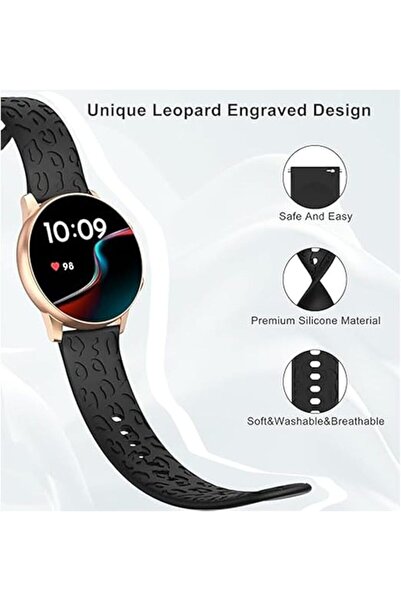 bbtech For Samsung Galaxy Watch 46mm/3 45Mm/Gear S3 Leopard Pattern Double Layer Silicone Band 22mm Android Strap