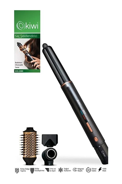 Kivi Khs-2080 Hava Üflemeli Saç Şekillendirme ve Kurutma Seti, BLDC Motor, 3I...