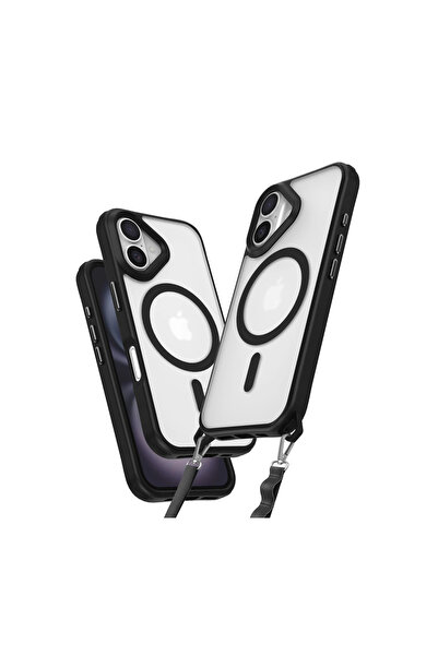 eco port iPhone 16 Case Enka Magsafe Silicone Case - Black