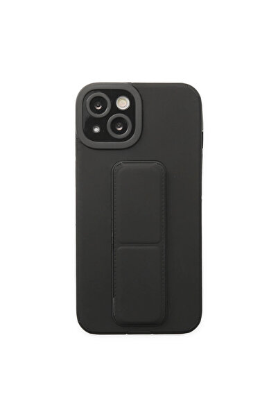 FREEDOM STOREE جراب آيفون 14 بلس ميجا ستاند سيليكون - أسود