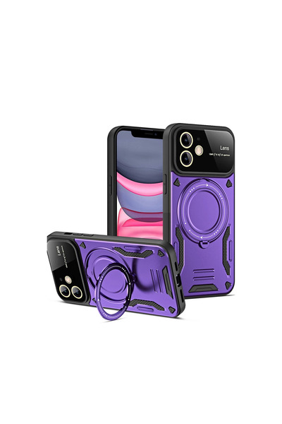 eco port iPhone 11 Case Joy Lens Cover with Stand - Purple