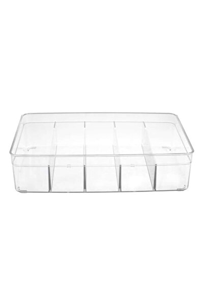 AVA Drawer Organizer with 5 Compartments, plastic, transparent, 30x21x7.5cm