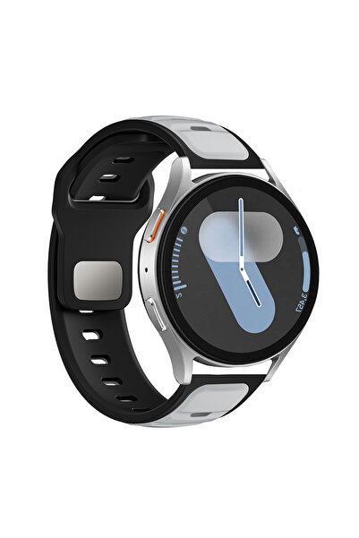 bbtech Samsung Galaxy Watch 46mm / 3 45mm / Gear S3 Compatible Dual Color Sil...