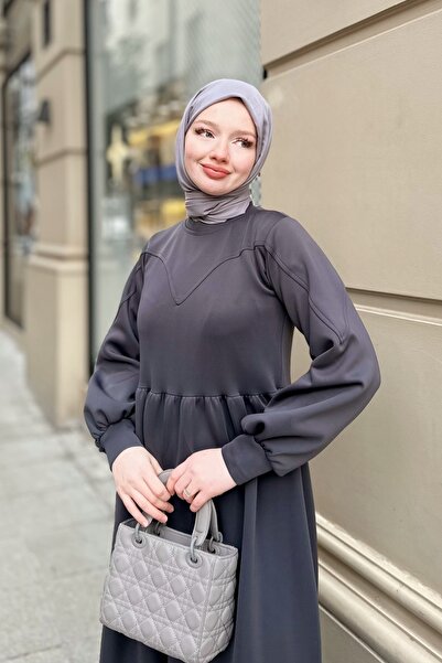 Kombinazon Ranas Anthracite Scuba Dress