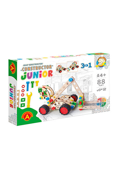 Alexander Toys Junior Constructor Game - Fork lift truck, 3in1, 88 pieces, STEM game, 4+
