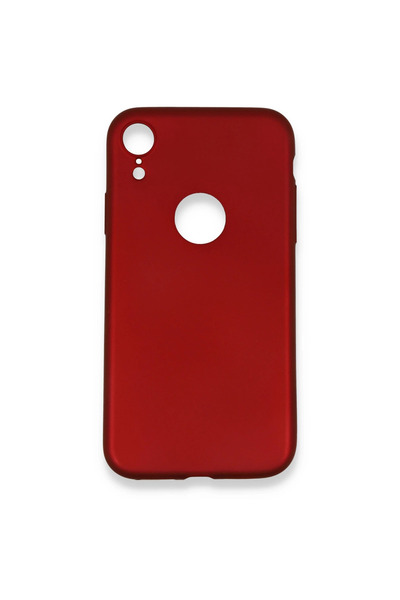 Marsilyan جراب آيفون Xr أول سيليكون - أحمر كلاريت