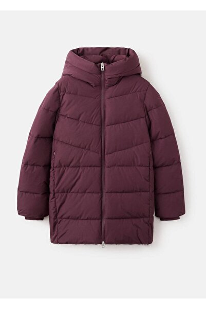 MANGO Woman Kapüşonlu kapitone anorak