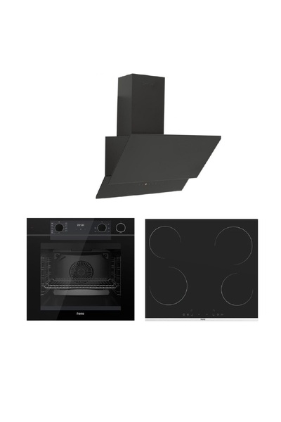 Ferre Fryart-Steam Serisi (QEP64CS MS261 Elektirikli Ocak SFMM 600) Ankastre Set