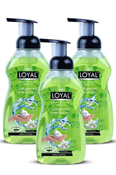 Loyal غسول اليدين والجسم الرغوي، جرين جاردن، 3 × 500 مل