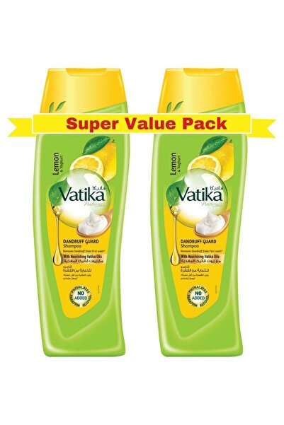 Vatika Naturals Dandruff Guard Shampoo 2x400 ml (Lemon & Yoghurt Extracts)