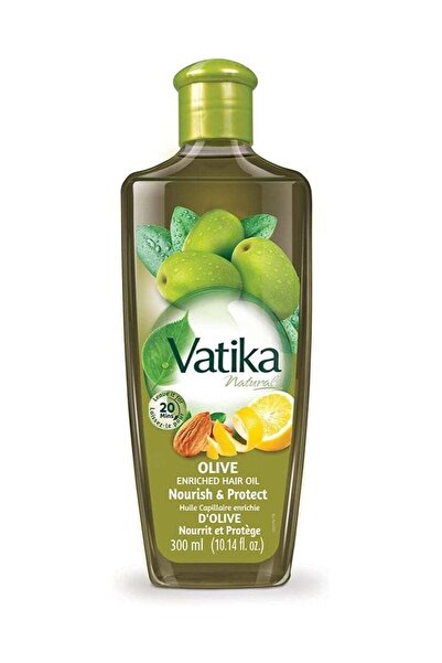 Vatika Naturals زيت شعر غني بالزيتون - ٣٠٠ مل | اللوز وفيتامين هـ | يغذي ويحم...