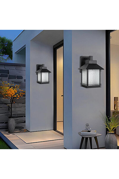 HAMER فانوس جداري أسود – إنارة خارجية واضاءة جدارية