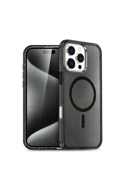 Marsilyan غطاء جوكو آيفون 16 برو ماج سيف - أسود