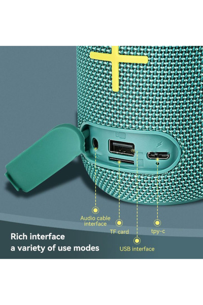 Mihai Bluetooth speaker LED RGB KP 558 rechargeable MP3 radio USB