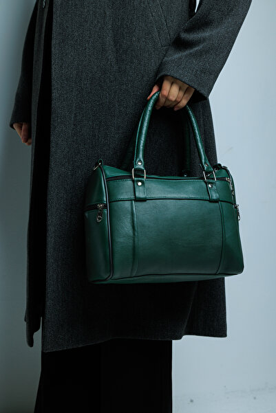 fubileather Genuine Leather Soft Textured Hand and Shoulder Bag