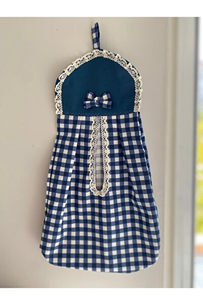 Parla Life Blue Color Gingham Bag Holder