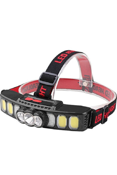 OEM Lanterna de cap HX 811 cu 9 LED puternice si incarcare USB