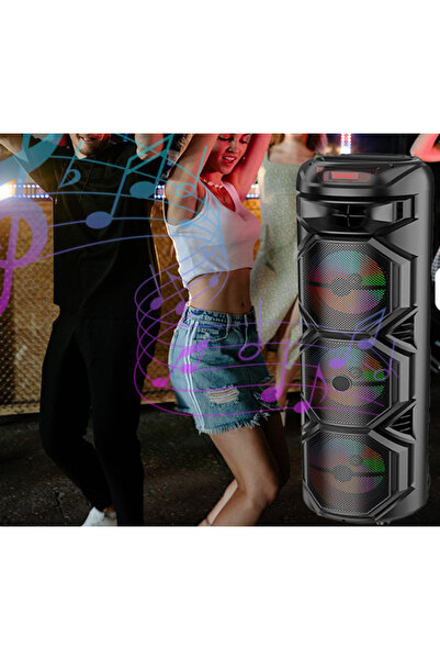 AHMED Portable speaker ZQS8301 large with microphone and remote control 8x3 inch 4500mah