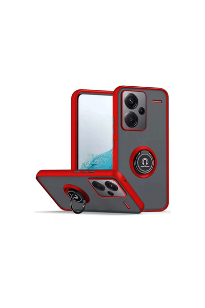 eco port Redmi Note 13 Pro Plus Case Montreal Ringed Silicone Cover - Red