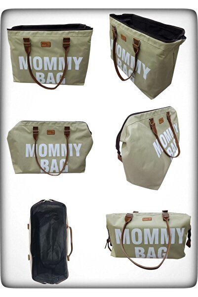 Avşar Baby Deri Kulplu Lüks Bej Termal Bölmeli Geniş Hacimli Anne Bebek Bakım...