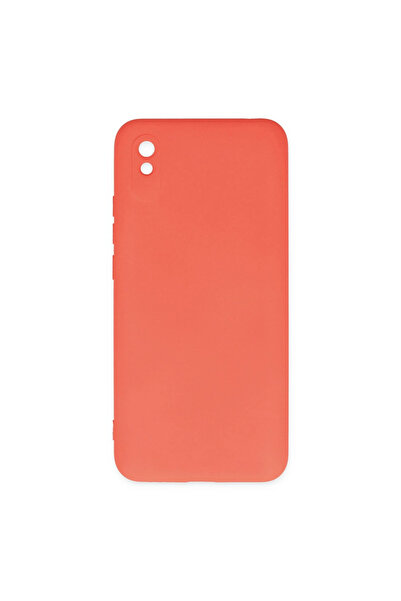 Marsilyan حافظة ريدمي 9a نانو من الداخل مخمل سيليكون - برتقالي