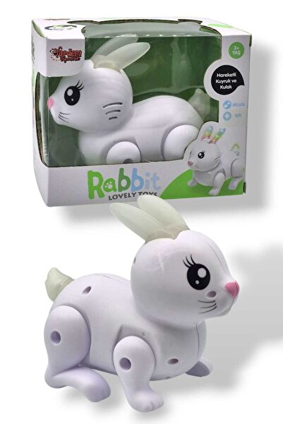 Fidan oyuncak Zıp Zıp Işıklı Müzikli Hareketli Tavşan ( Pilli )