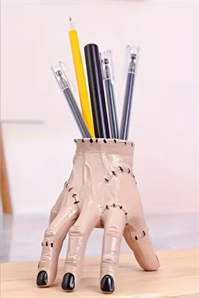 Trade Bazaar Hand Shaped Resin Pen Holder | Stylish Desktop Pen & Stationery Organizer (1 Piece)