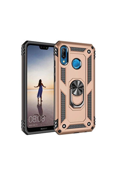 Marsilyan غطاء حماية هواوي بي 20 لايت من السيليكون مع حلقة صوفيا - ذهبي