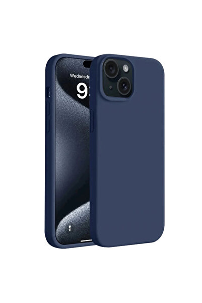 eco port iPhone 15 Case First Silicone - Navy Blue