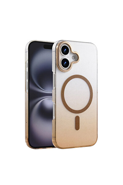 Marsilyan غطاء آيفون 16 بلس اللامع بتقنية ماج سيف - تيتانيوم صحراوي