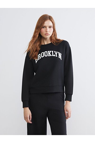 LC Waikiki Brooklyn Printed Oversize Women's Sweatshirt