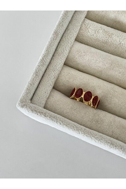 Capt Concept Çelik Helen Yüzük (Bordo)