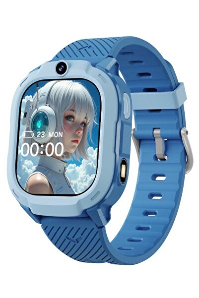 Welio JR. One 4G Çocuk Akıllı Saat GPS + WiFi + LBS Konum Takibi – Mavi Renk