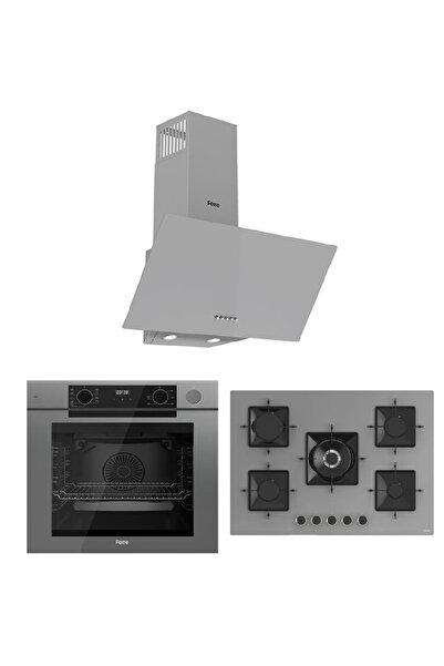 Ferre Fryart-Steam Serisi (QEP64CPR SS038 D088) Ankastre Set