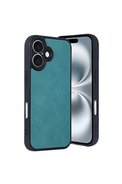 eco port iPhone 16 Case Aras Leather Cover - Light Green