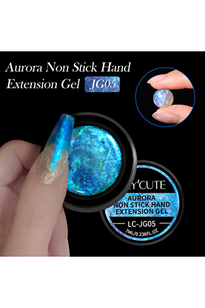 Born Pretty Aurora Solid Extension Nail Gel/Aura Işıltılı 3D Hamur Jel(JG05)-7ml