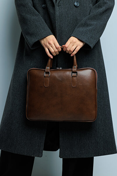 fubileather Γνήσιο δερμάτινο χαρτοφύλακας για φορητό υπολογιστή - Macbook - Businnes