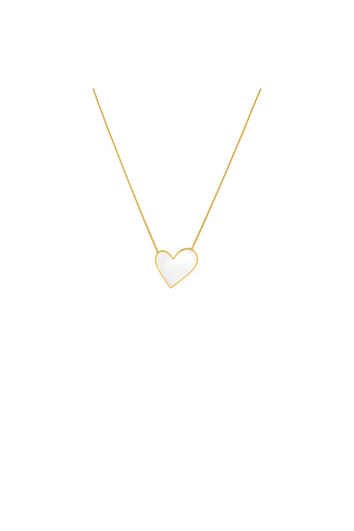 RAFINI Colier Pure Heart - Placat cu Aur 18K, Otel inoxidabil