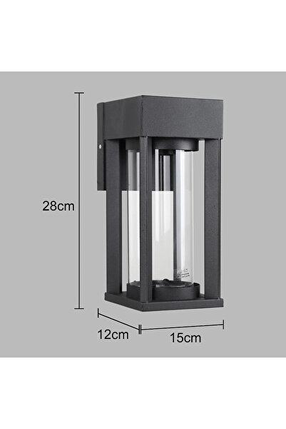 HAMER فانوس جداري أسود – إنارة خارجية واضاءة جدارية