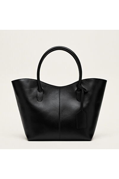 masilya brand Alina Shopper Süet Omuz Çantası